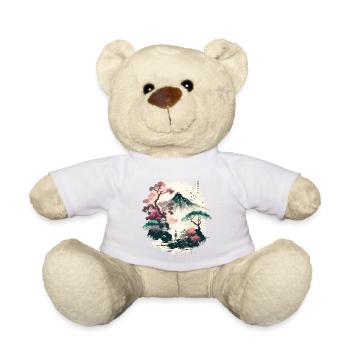 Red Sun - Teddy Bear - white - Front