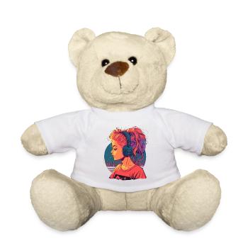 Belle fille d’anime - Nounours - blanc - Devant