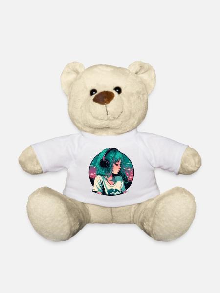 Mignonne Lo-Fi Fille - Nounours - blanc