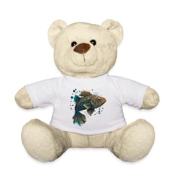 Trout Illustration - Teddy Bear - white - Front
