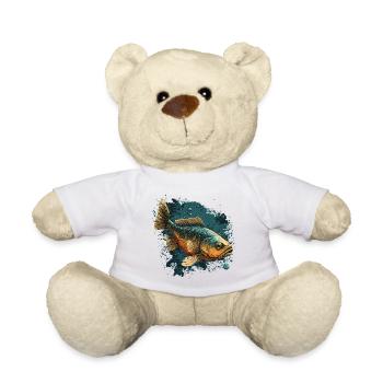 Bass Fish - Teddy Bear - white - Front