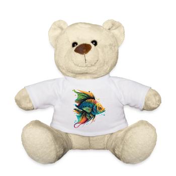 Einzigartiger Fisch - Teddy - Weiß - Vorne