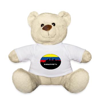 Barquisimeto Venezuela Drapeau Skyline Silhouette Tra - Nounours - blanc - Devant