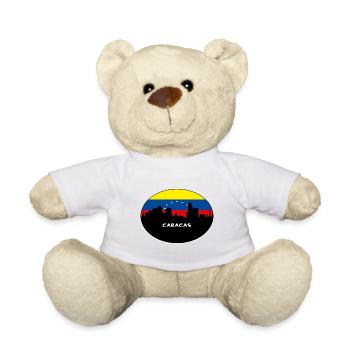 Caracas Venezuela Drapeau Skyline Silhouette Travel - Nounours - blanc - Devant