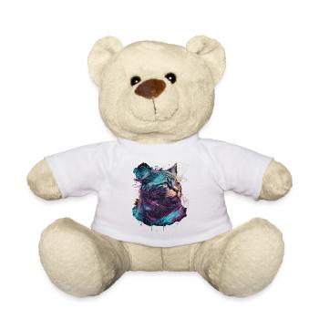 90er Jahre Katze - Teddy - Weiß - Vorne