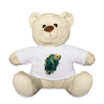 Fish Love - Teddy Bear - white - Front