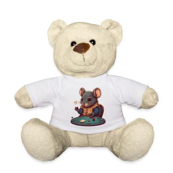 Spielemaus - Teddy - Weiß - Vorne
