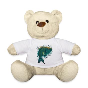 Pêcheurs Poissons - Nounours - blanc - Devant