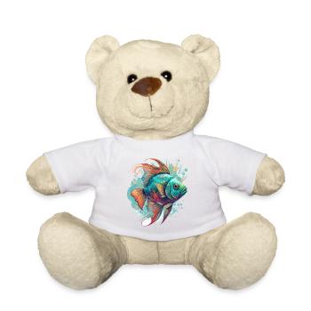 Poisson arc-en-ciel - Nounours - blanc - Devant