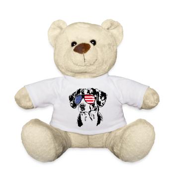 ENTLEBUCHER MOUNTAIN DOG America Flag Dog Wilsigns - Nounours - blanc - Devant