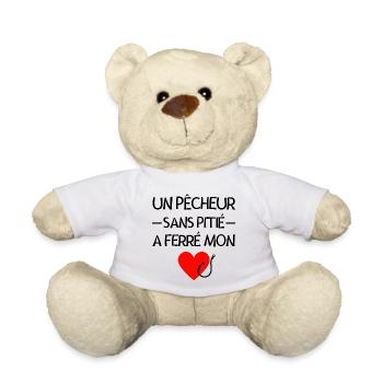 pêche, pêcheur, femme de pêcheur - Nounours - blanc - Devant