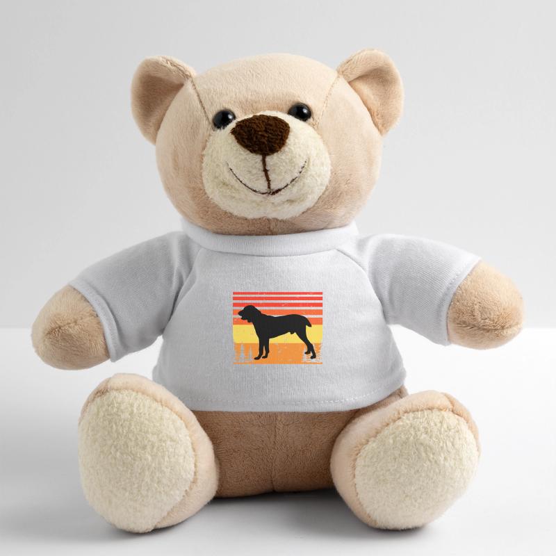 Chien de berger d’Asie centrale Silhouette Rétro Coucher de soleil Nounours