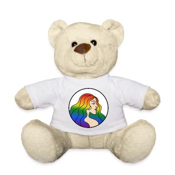 She - Teddy Bear - white - Front