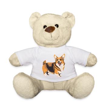 Ready to Play Corgi - Teddy Bear - white - Front