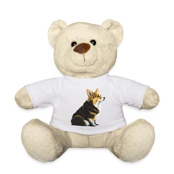 Trauriger Corgi - Teddy - Weiß - Vorne