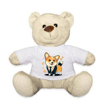 Corgi Puppy Fun - Nounours - blanc - Devant