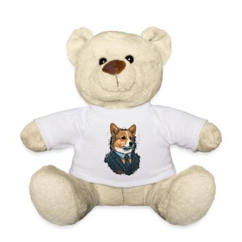 Simple Corgi Art en costume - Nounours - blanc - Devant