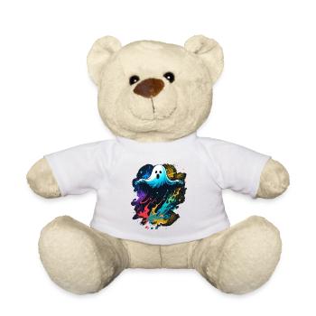 Colorful Ghost - Teddy Bear - white - Front