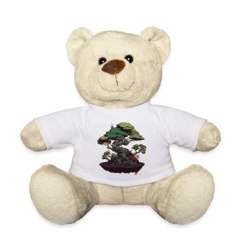 Lovely Bonsai Tree - Teddy Bear - white - Front