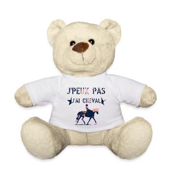 J Peux Pas J Ai Cheval femme - Nounours - blanc - Devant