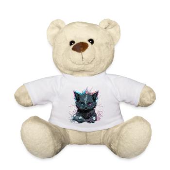 Chat électrique - Nounours - blanc - Devant