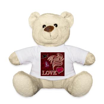 LOVE - Image - 2023 - Teddy Bear - white - Front