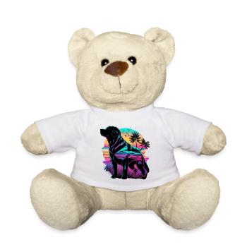 Brave Labrador Retriever - Nounours - blanc - Devant