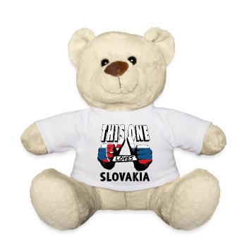 Slovaquie drapeau slovaque vintage drapeau slovaque - Nounours - blanc - Devant