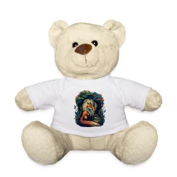 Vintage Fuchs Wald Illustration - Teddy - Weiß - Vorne