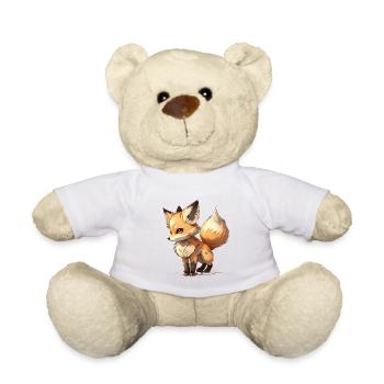 süßer kleiner cartoon fuchs - Teddy - Weiß - Vorne