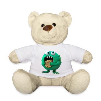 cute alien cookies monster - Nounours - blanc - Devant