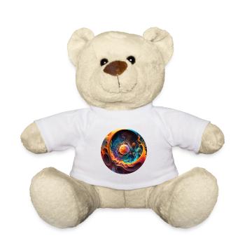 3D planets - Teddy Bear - white - Front