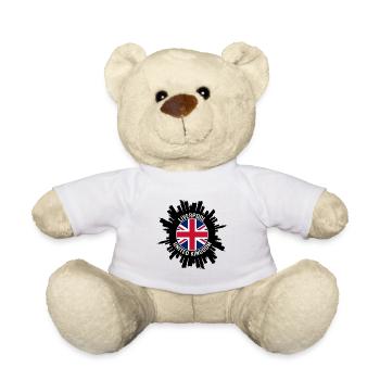 Liverpool Skyline UK Flag Souvenir de voyage - Nounours - blanc - Devant