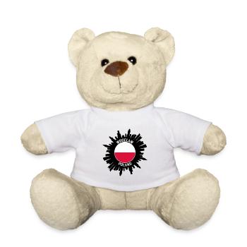 Breslau Skyline Polen Flagge Reise Souvenir - Teddy - Weiß - Vorne