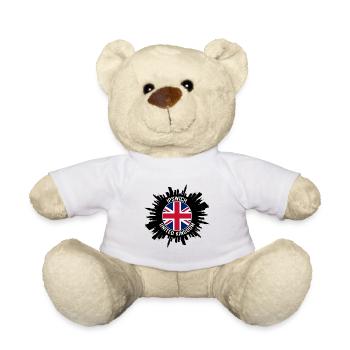 Ipswich Skyline UK Flagge Reise-Souvenir - Teddy - Weiß - Vorne
