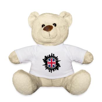 Middlesbrough Skyline Uk Flag Souvenir de voyage - Nounours - blanc - Devant