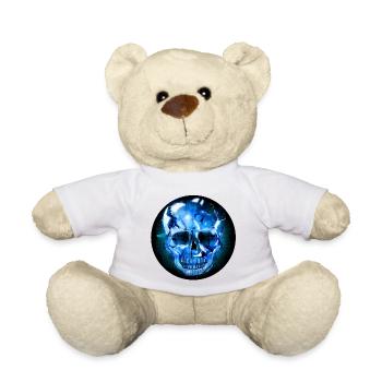 mystérieux crâne de verre en apparence de verre - Nounours - blanc - Devant