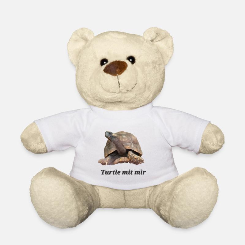 Turtle mit mir - Teddy - Weiß