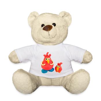 Poulets fous - Nounours - blanc - Devant