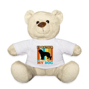 Barbet Dog Lover Silhouette Vintage Sunset - Nounours - blanc - Devant