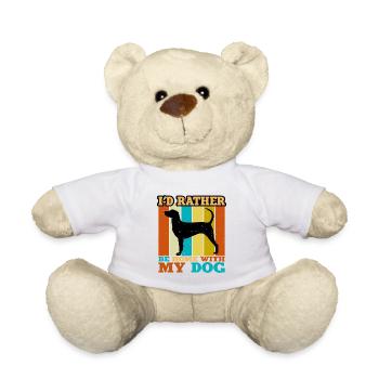 Dunker Dog Lover Silhouette Vintage Sunset - Nounours - blanc - Devant