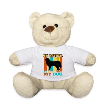 Great Pyrénées Dog Lover Silhouette Vintage Sunset - Nounours - blanc - Devant