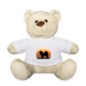 Eurasier Dog Lover Silhouette Vintage Sunset - Nounours - blanc - Devant