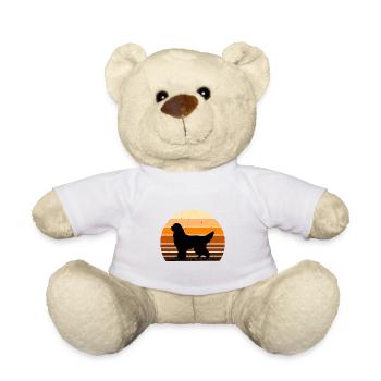 Gordon Setter Dog Lover Silhouette Vintage Sunset - Nounours - blanc - Devant