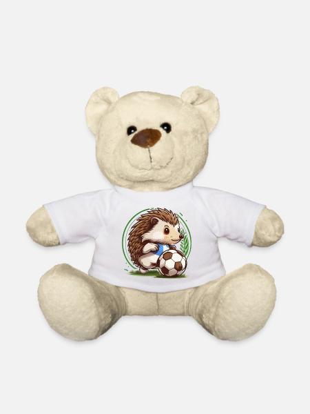 Igel Fußball - Teddy - Weiß