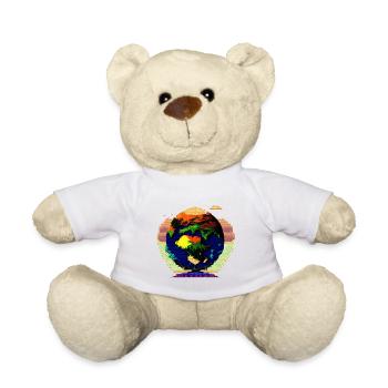 The Earth in all its states - Teddy Bear - white - Front