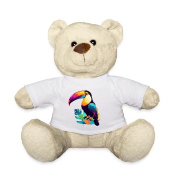 bunter Tukan - Teddy - Weiß - Vorne