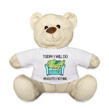 Funny saying, funny sayings - Teddy Bear - white - Front