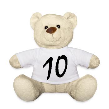 10 - Teddy Bear - white - Front