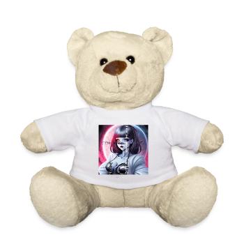🌙 Umarme das Neon-Mondlicht 🌙 - Teddy - Weiß - Vorne